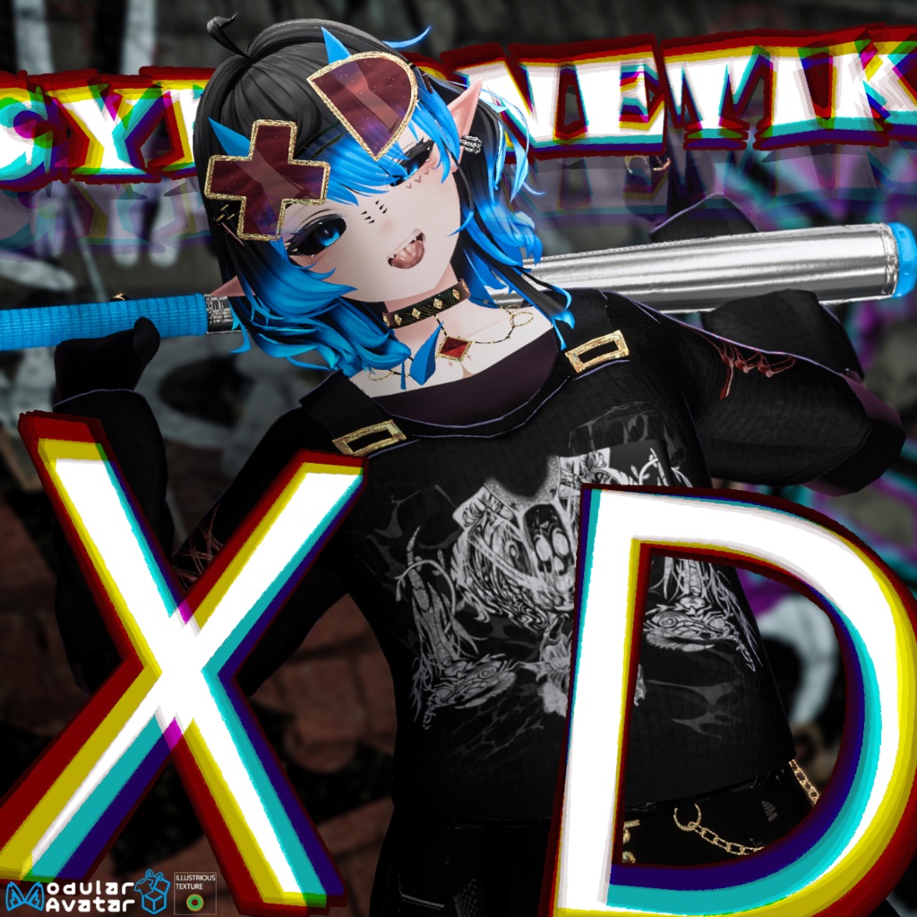【VRChat想定衣装】Cyberntik XD
