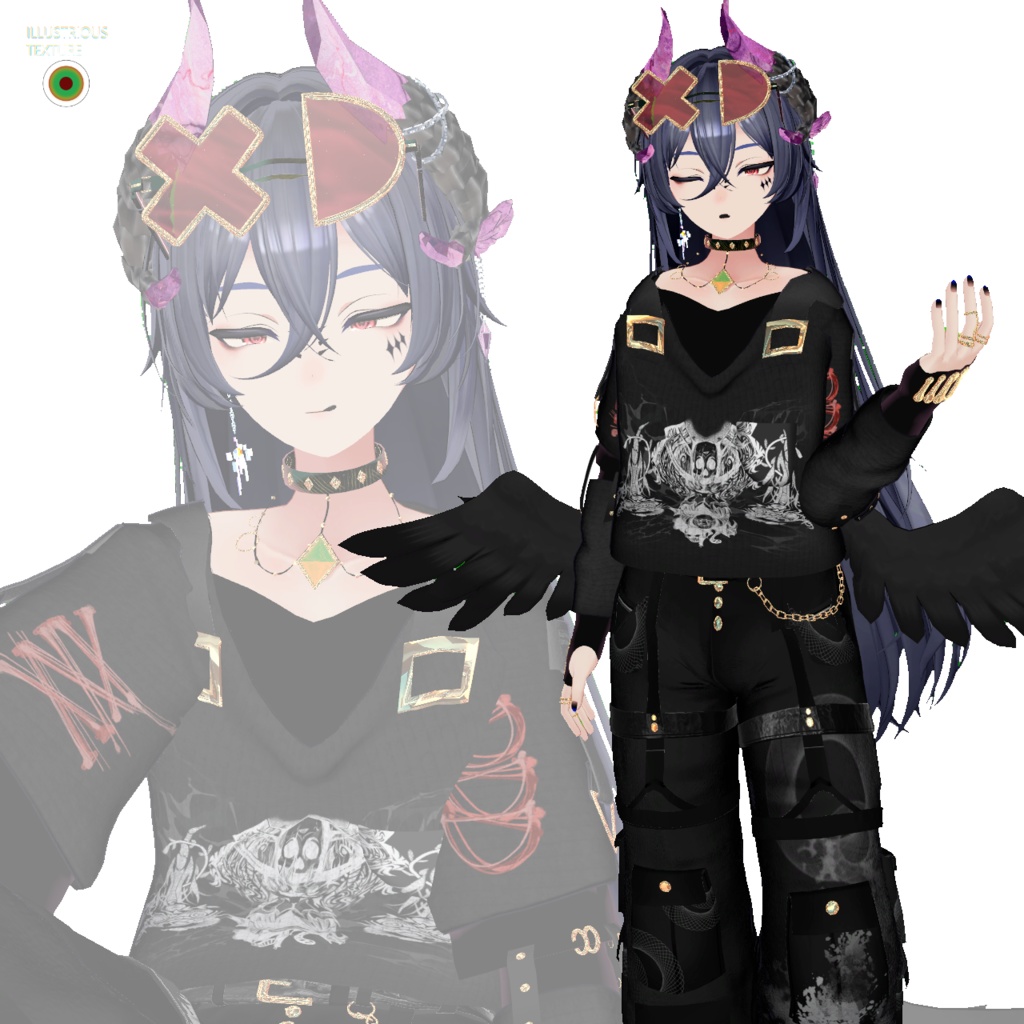 【VRChat想定衣装】Cyberntik XD -サイバネティック XD-