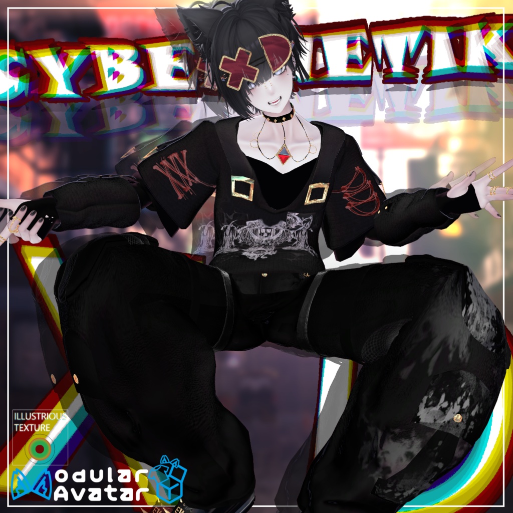 【VRChat想定衣装】Cyberntik XD -サイバネティック XD-