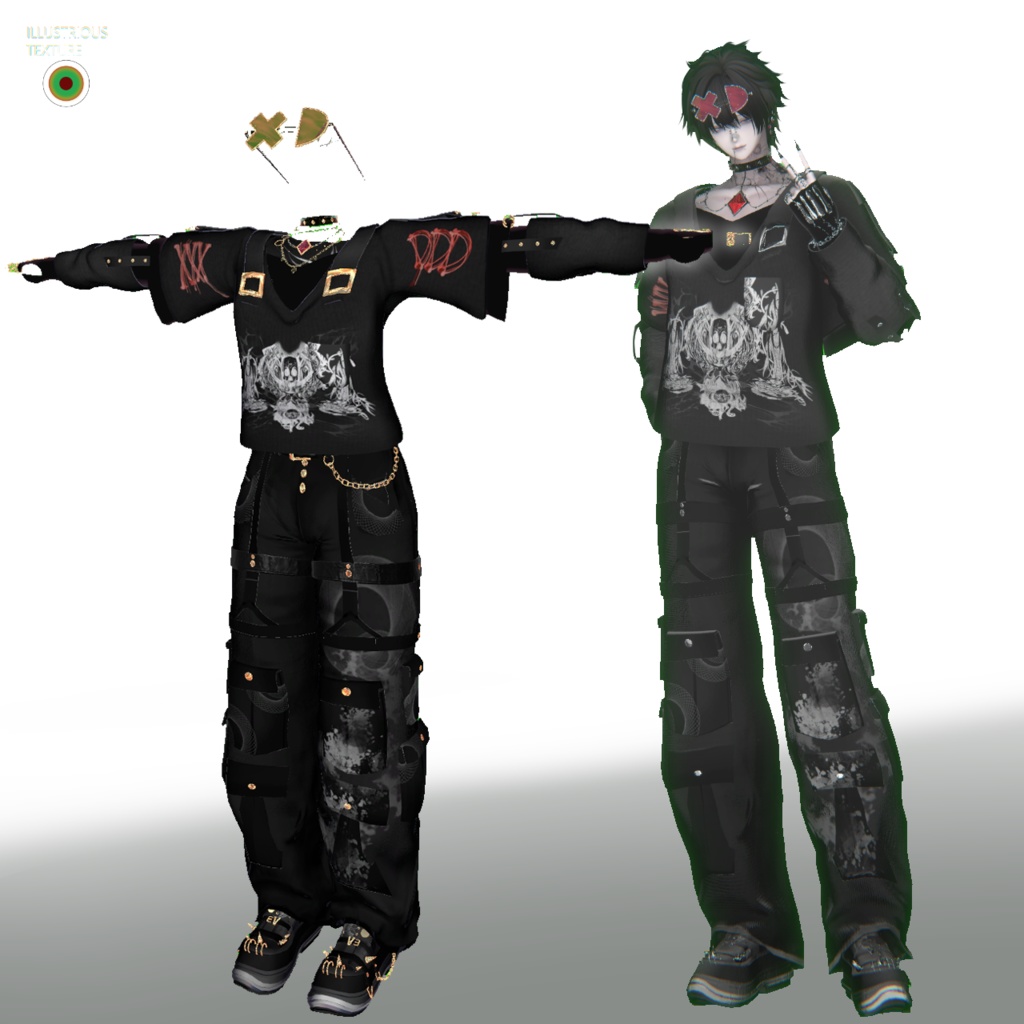 【VRChat想定衣装】Cyberntik XD -サイバネティック XD-