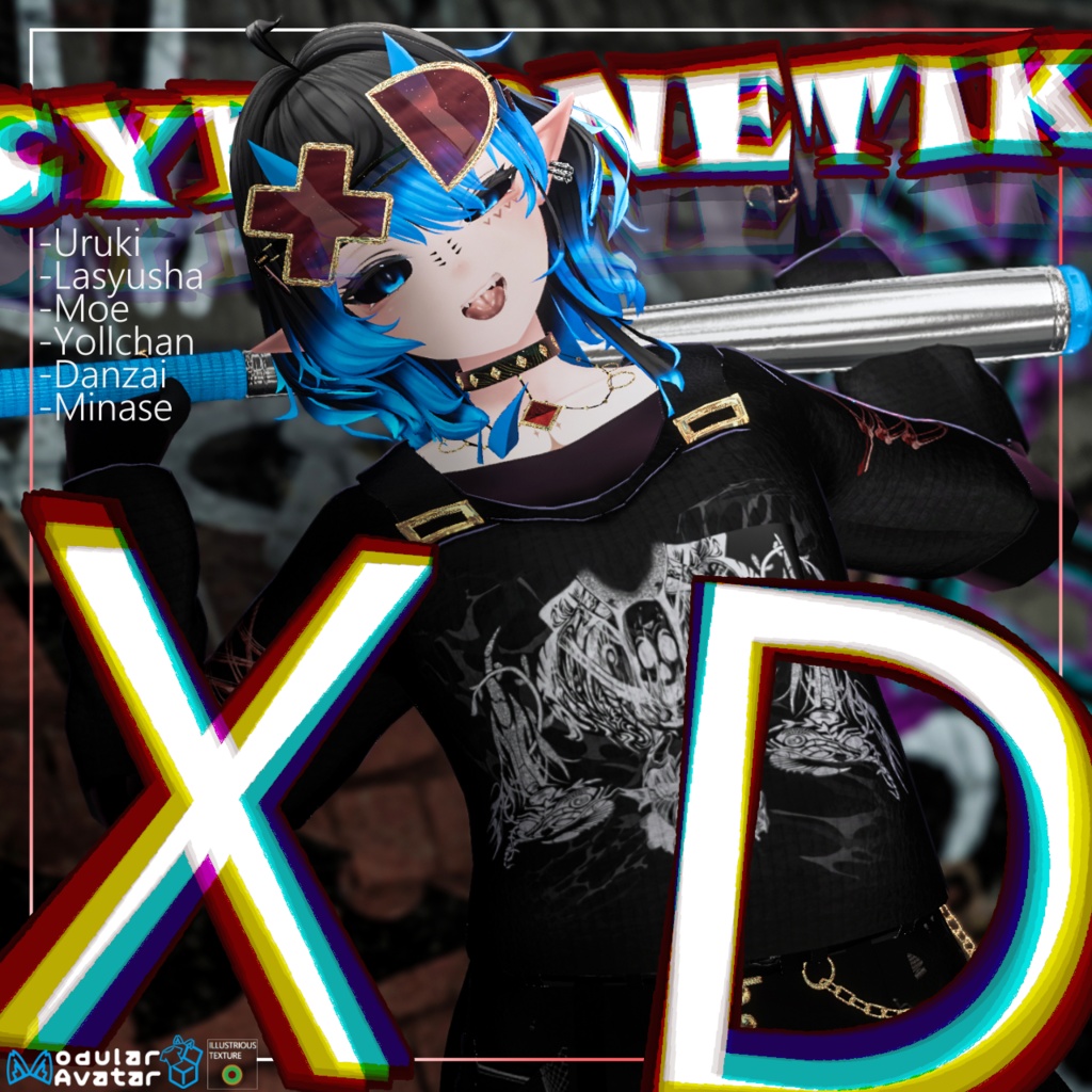 【VRChat想定衣装】Cyberntik XD -サイバネティック XD-