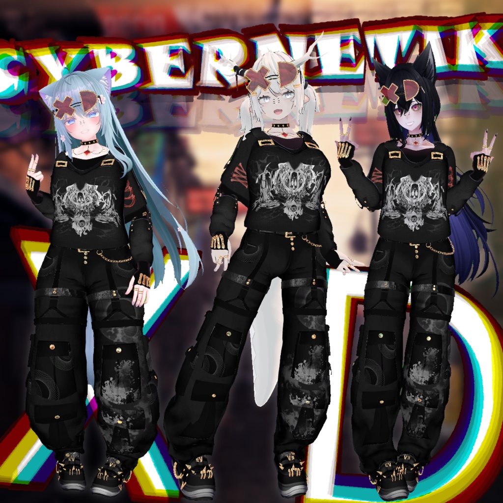 【VRChat想定衣装】Cyberntik XD -サイバネティック XD-