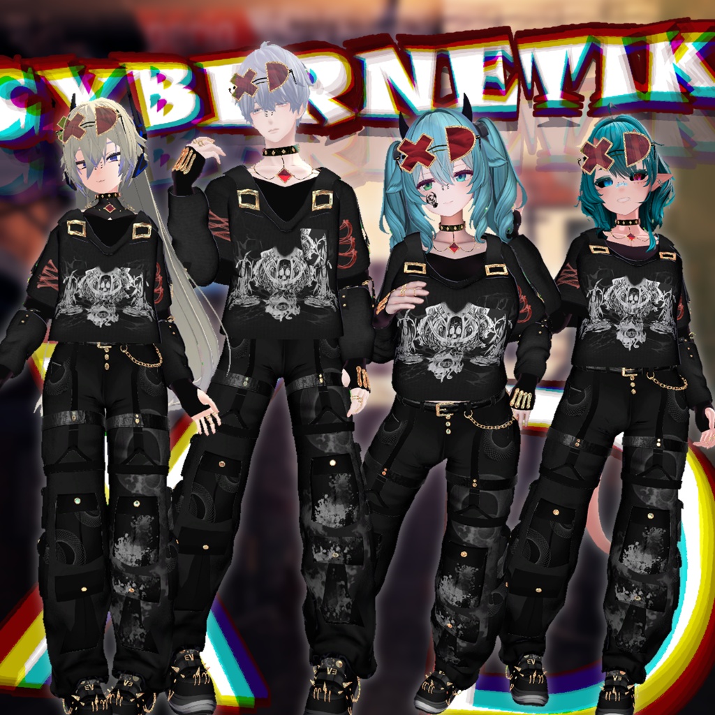 【VRChat想定衣装】Cyberntik XD -サイバネティック XD-