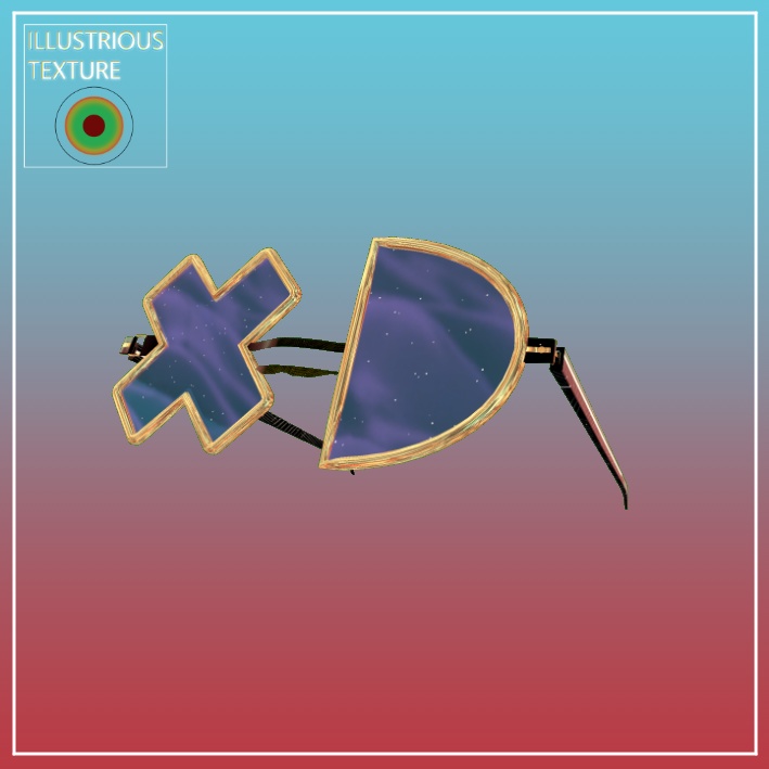 【VRChat想定アクセサリ】XD glasses