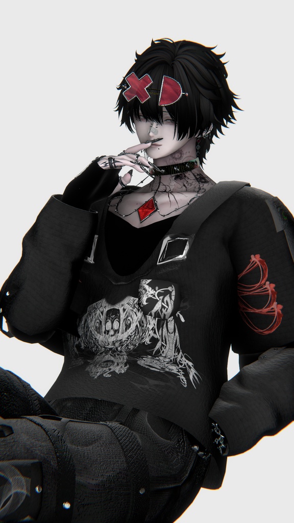 【VRChat想定アクセサリ】XD glasses