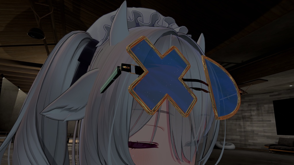 【VRChat想定アクセサリ】XD glasses
