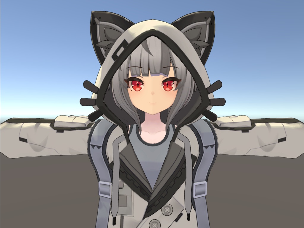 【引っ張れる!耳が動く!】パーカー紐【サバンナストリート ワイルドキャットコーデ用】