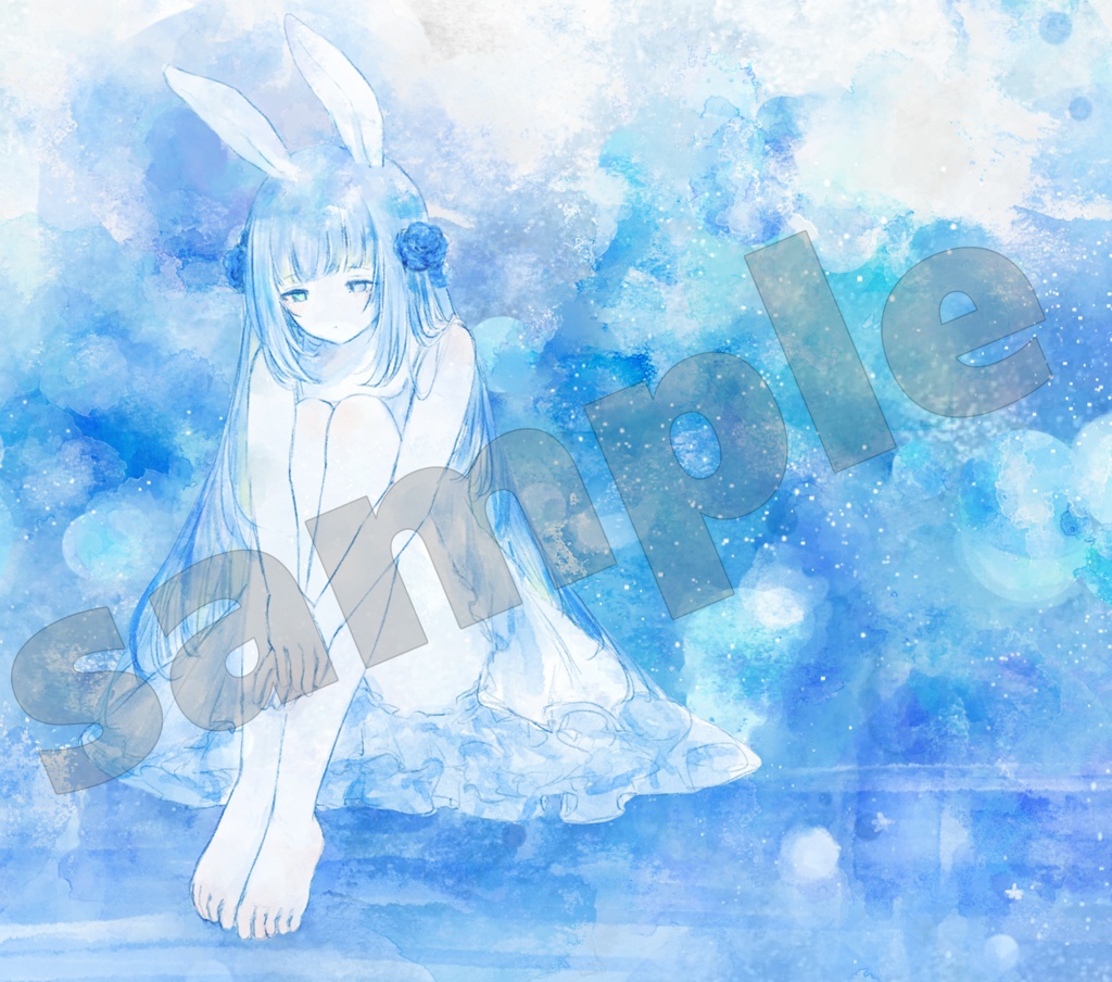 タペストリー  水瀬雫 sheの歌ってみたオリジナルイラスト