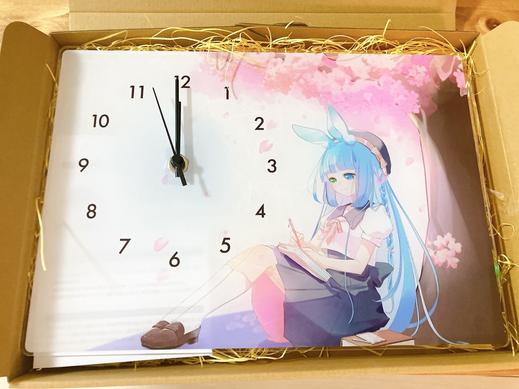 水瀬雫のアクリル時計