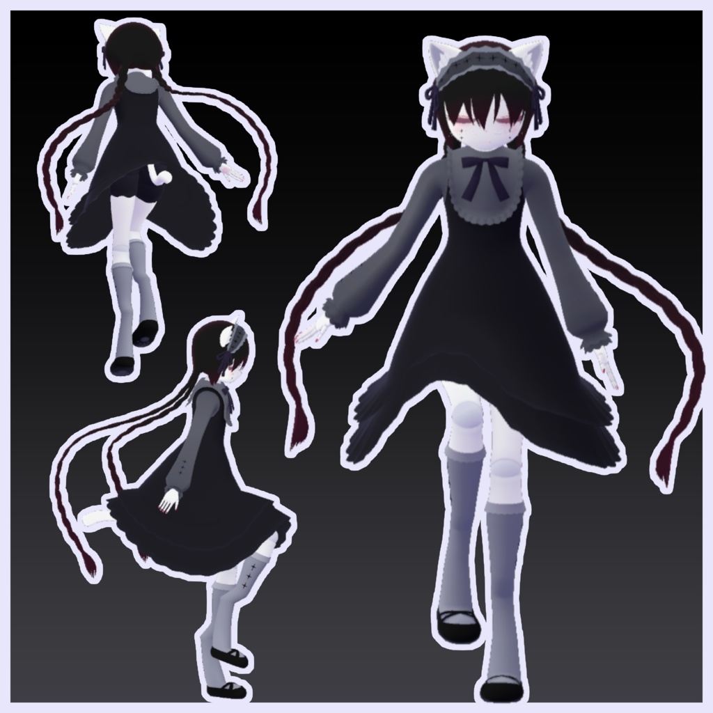 【サポート終了】猫屋敷ちゃん Nekoyashiki-chan【オリジナル3Dモデル】