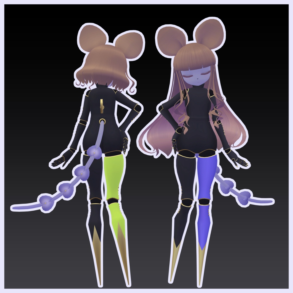 【サポート終了】マウとスウ Mau&Suu【オリジナル3Dモデル】