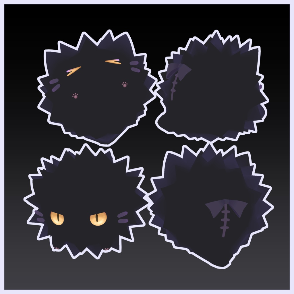 ねこぽよ Nekopoyo【オリジナル3Dモデル】