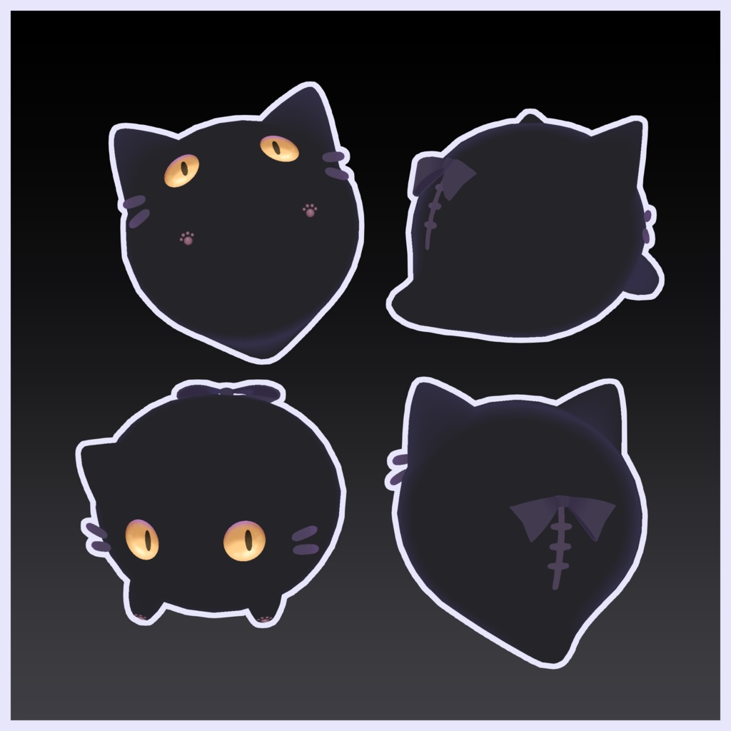 ねこぽよ Nekopoyo【オリジナル3Dモデル】