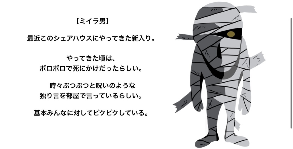 【マーダーミステリー】秘密主義な怪物たちへ