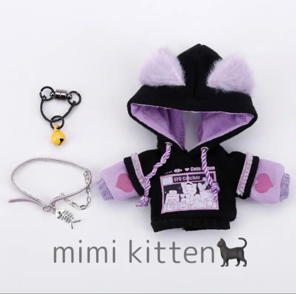 ob11 オビツ11 bjd ymy11 猫耳パーカー - mimi-kitten🐈‍⬛ - BOOTH