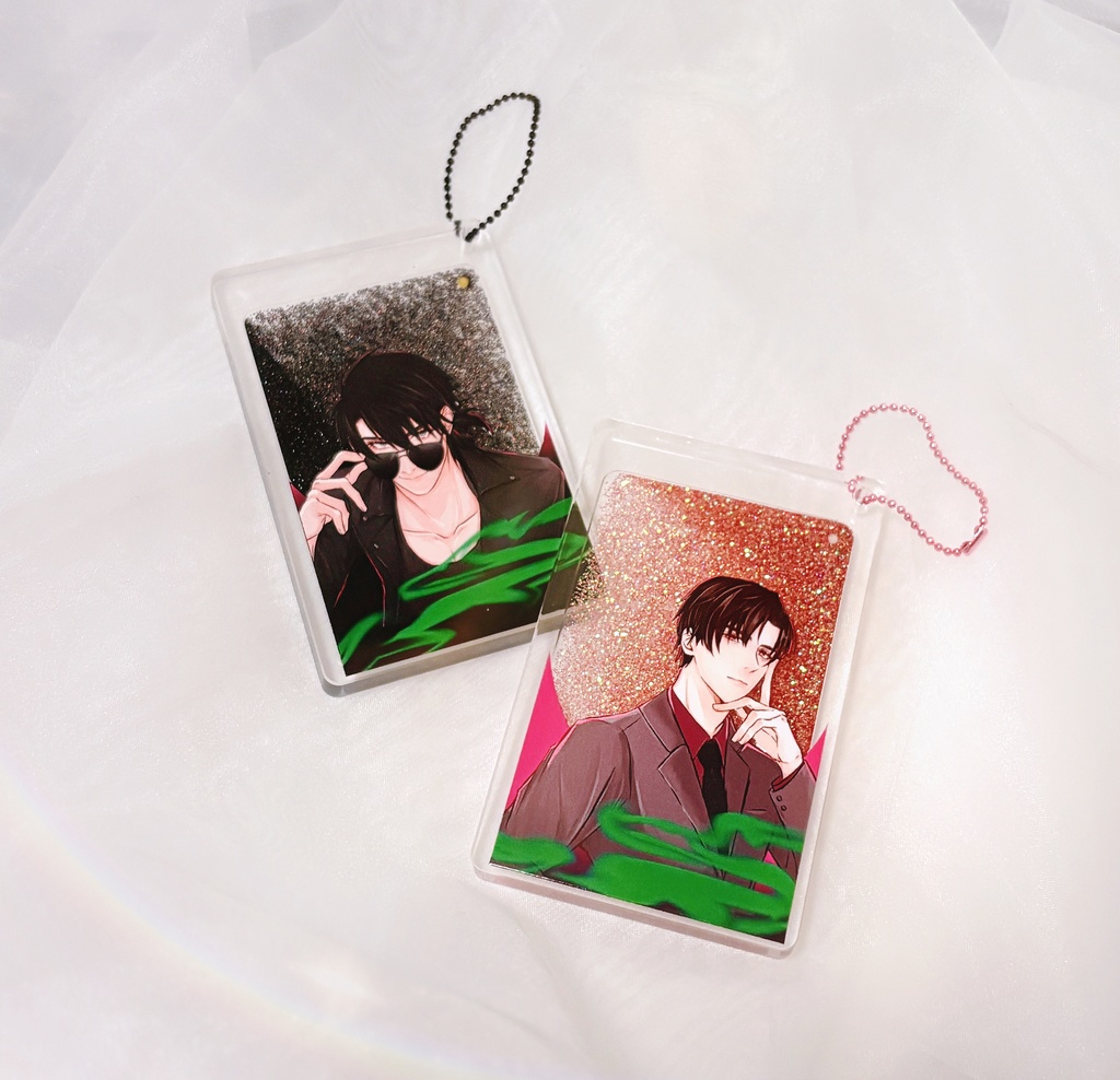 グリッターアクリルキーホルダー 黑瞎子