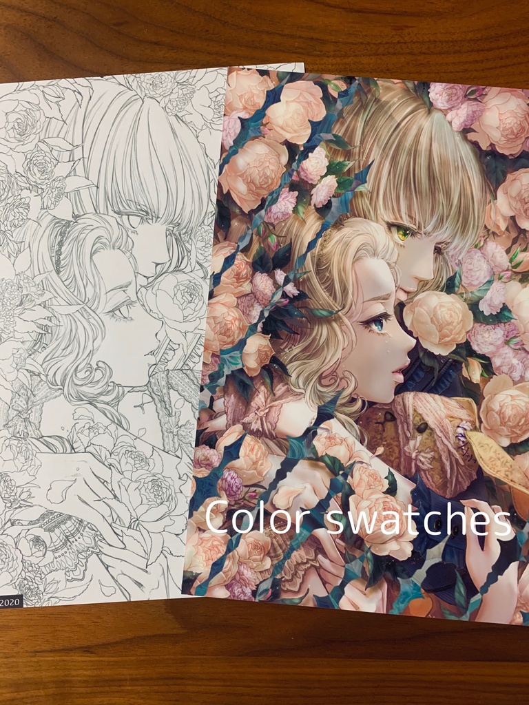 幻夢のとばり/塗り絵 オリジナル線画