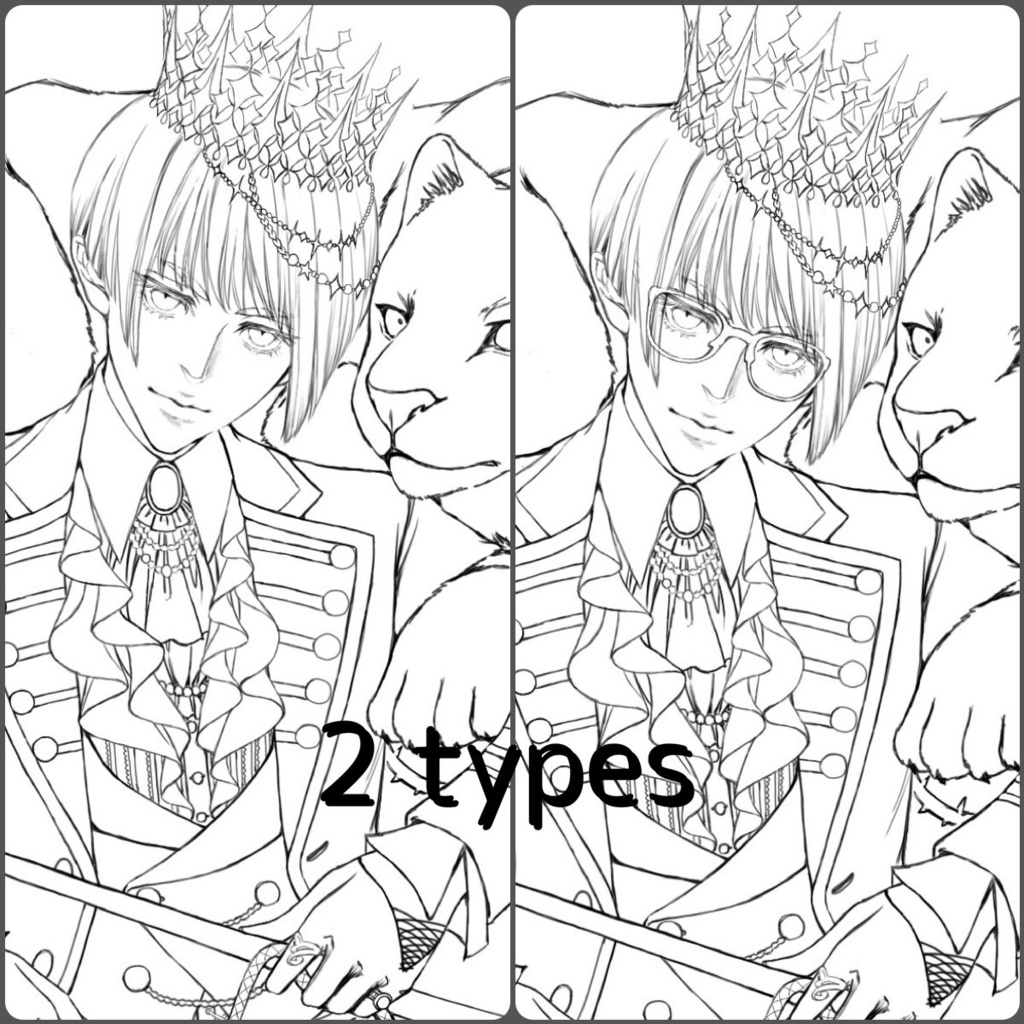 VIOLET♠PLANET /オリジナル塗り絵線画