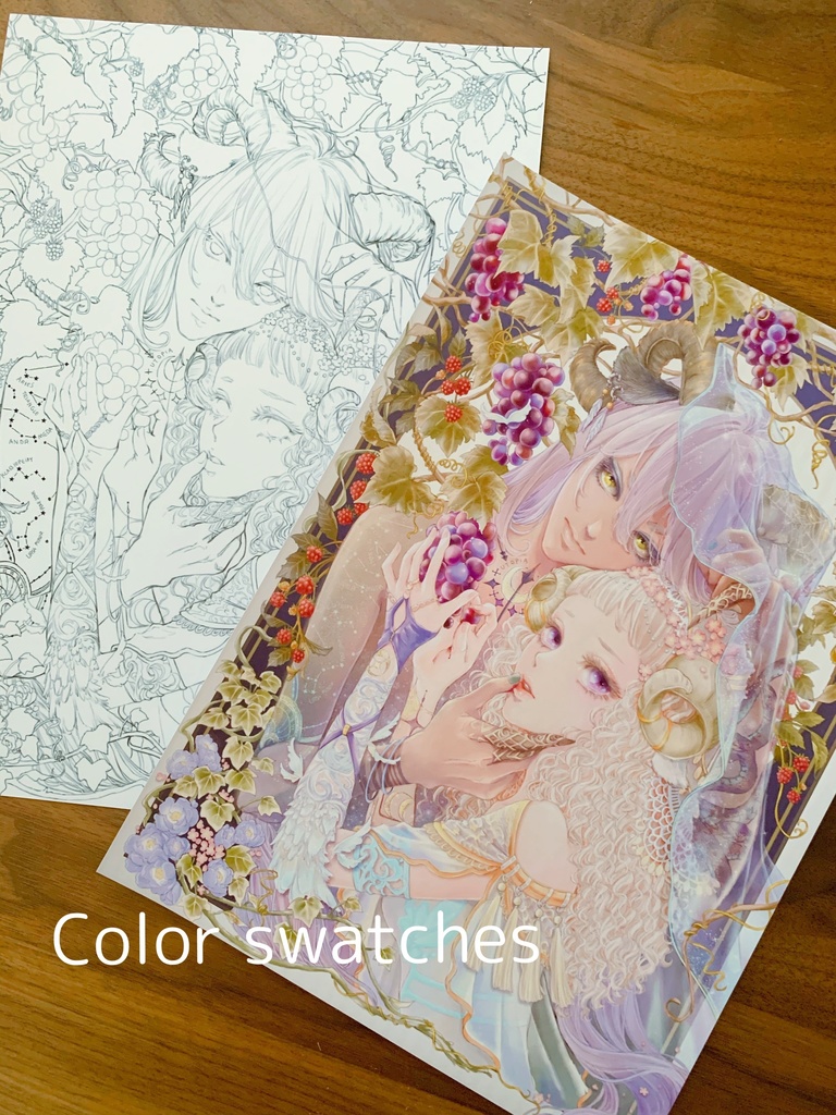 豊穣 🍇 /オリジナル塗り絵線画