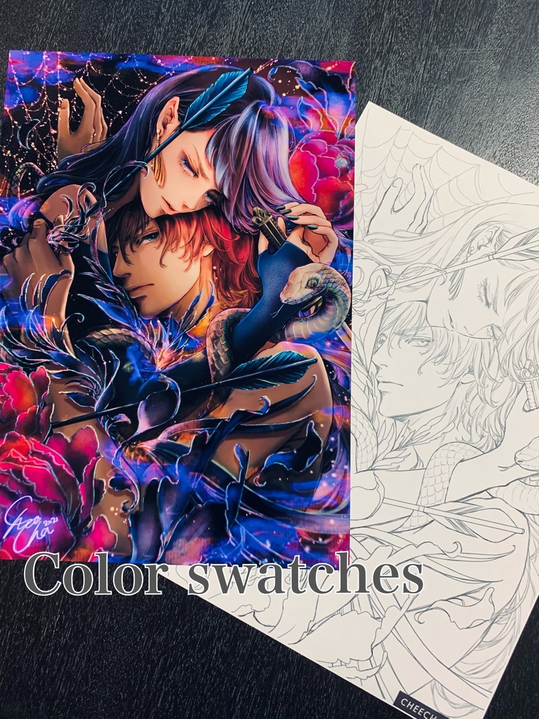 Crossing /オリジナル塗り絵線画