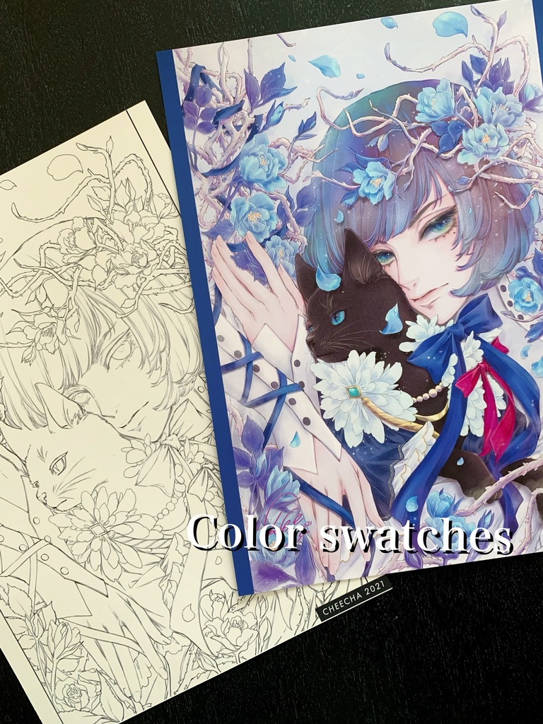 アイヲマトウ/オリジナル塗り絵線画