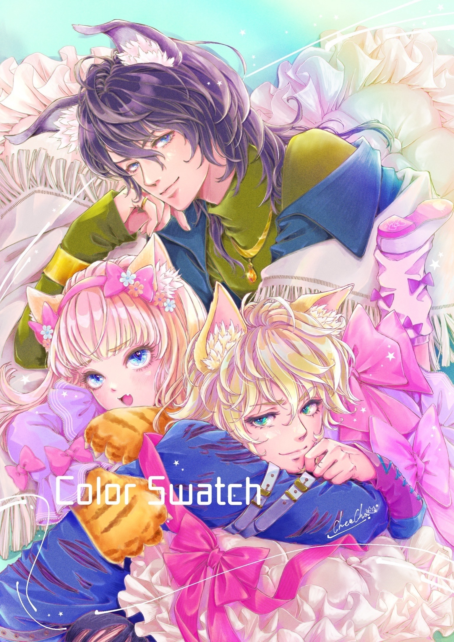 けもみみ☆2／オリジナル塗り絵線画 - CHEECHA.chiho - BOOTH