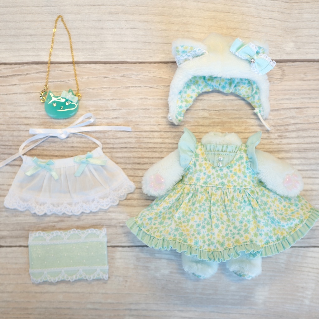シュガーカップス用 お花ネコちゃん着ぐるみセット