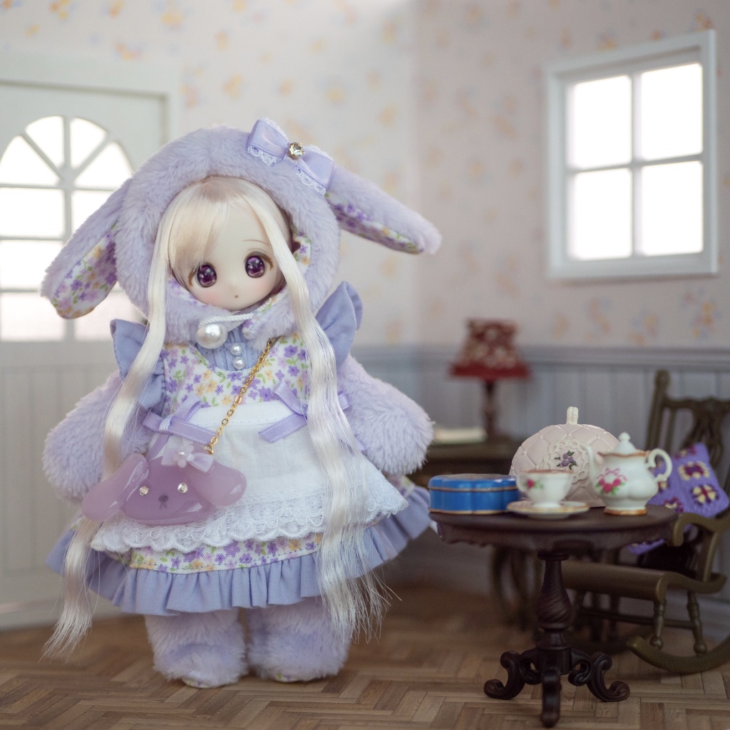 【再販】お花たれみみうさぎさん着ぐるみセット