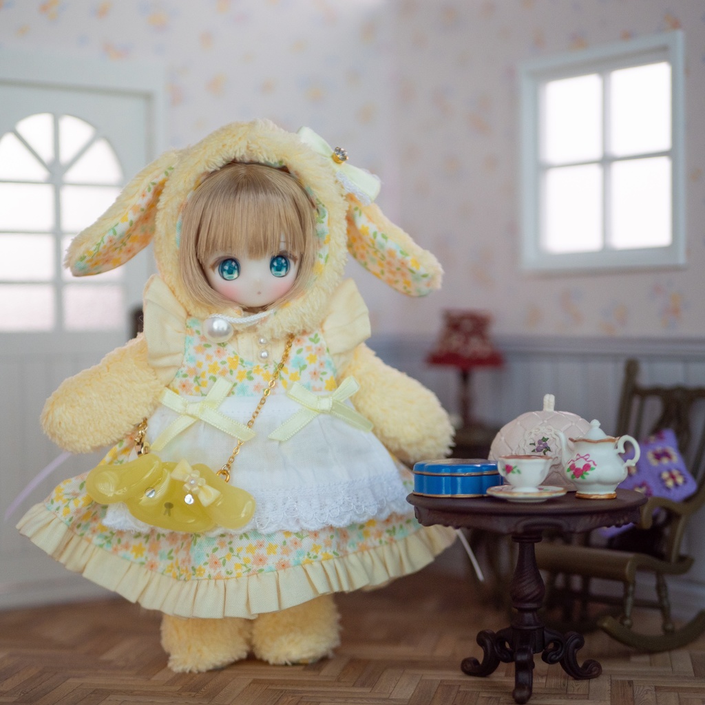 【再販】お花たれみみうさぎさん着ぐるみセット