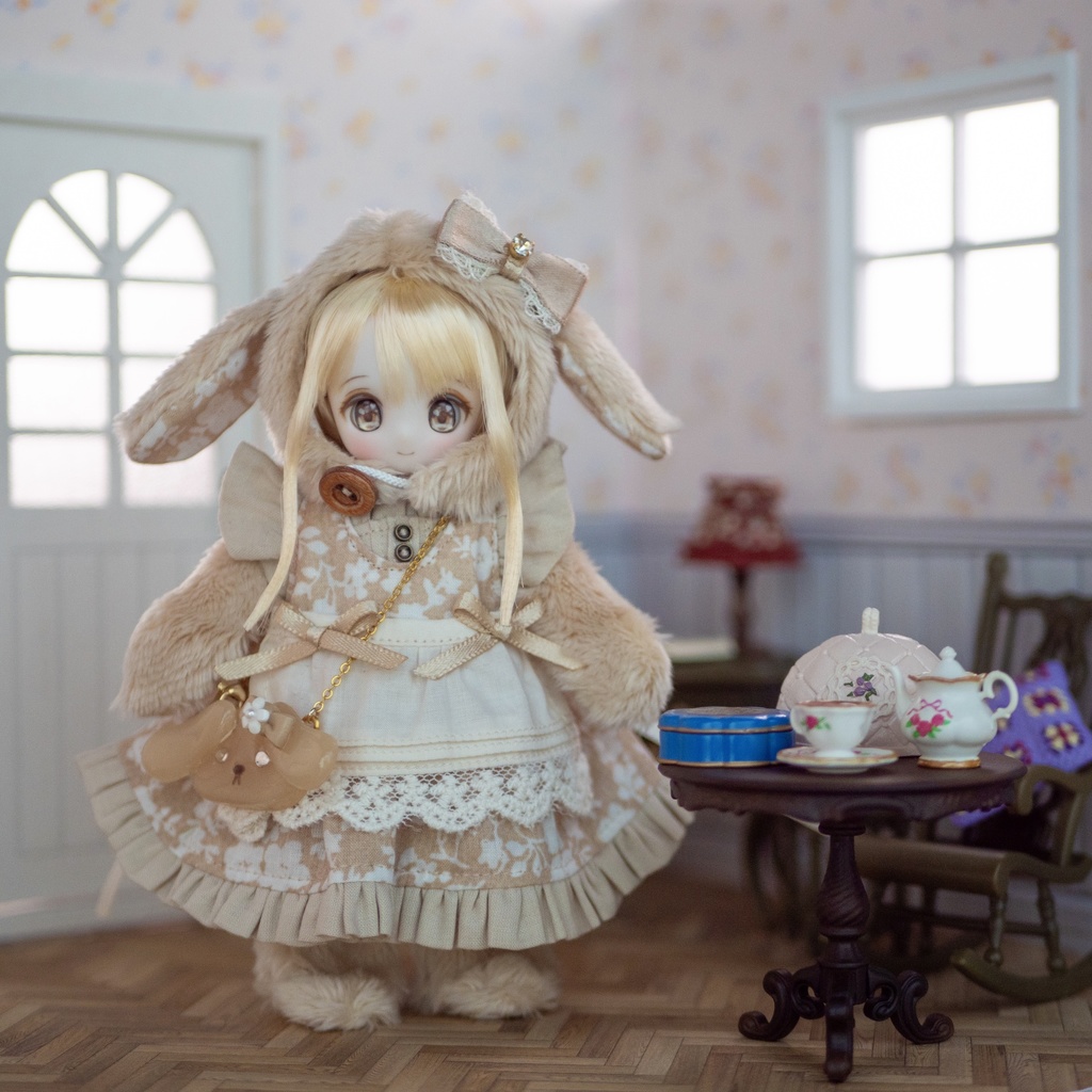 【再販】お花たれみみうさぎさん着ぐるみセット