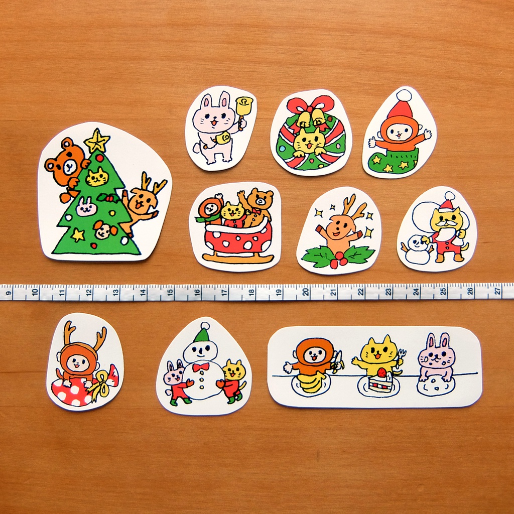 【フレークシール】わくわくクリスマス