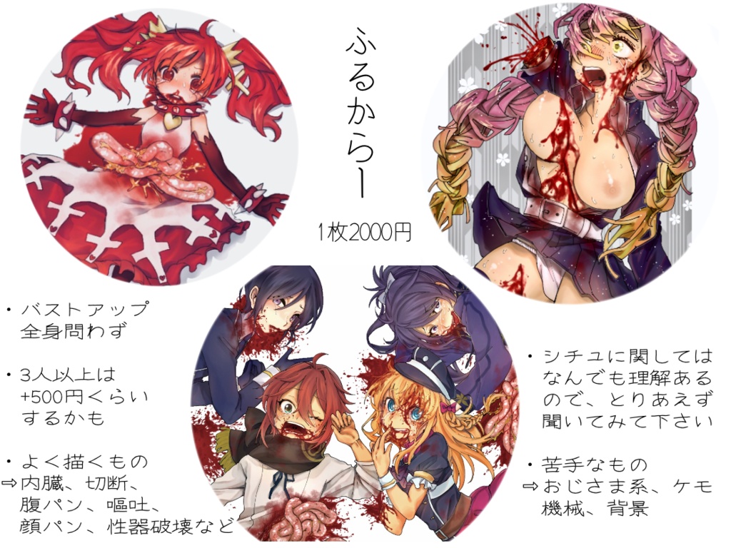 ※追加購入専用窓口Ⅲ【R-18G】グロリョナイラスト依頼・コミッション