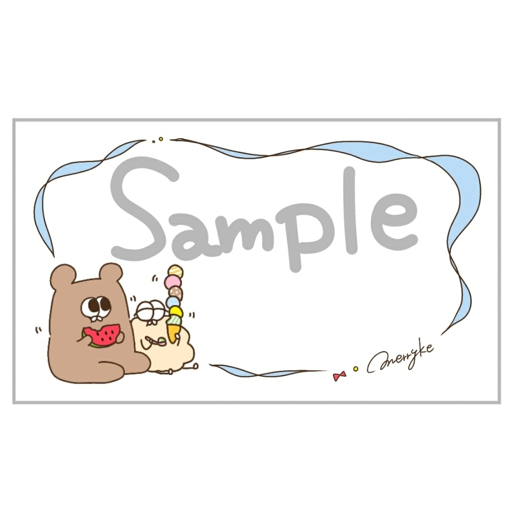 Merry家 ✾ ミニメッセージカードデータ