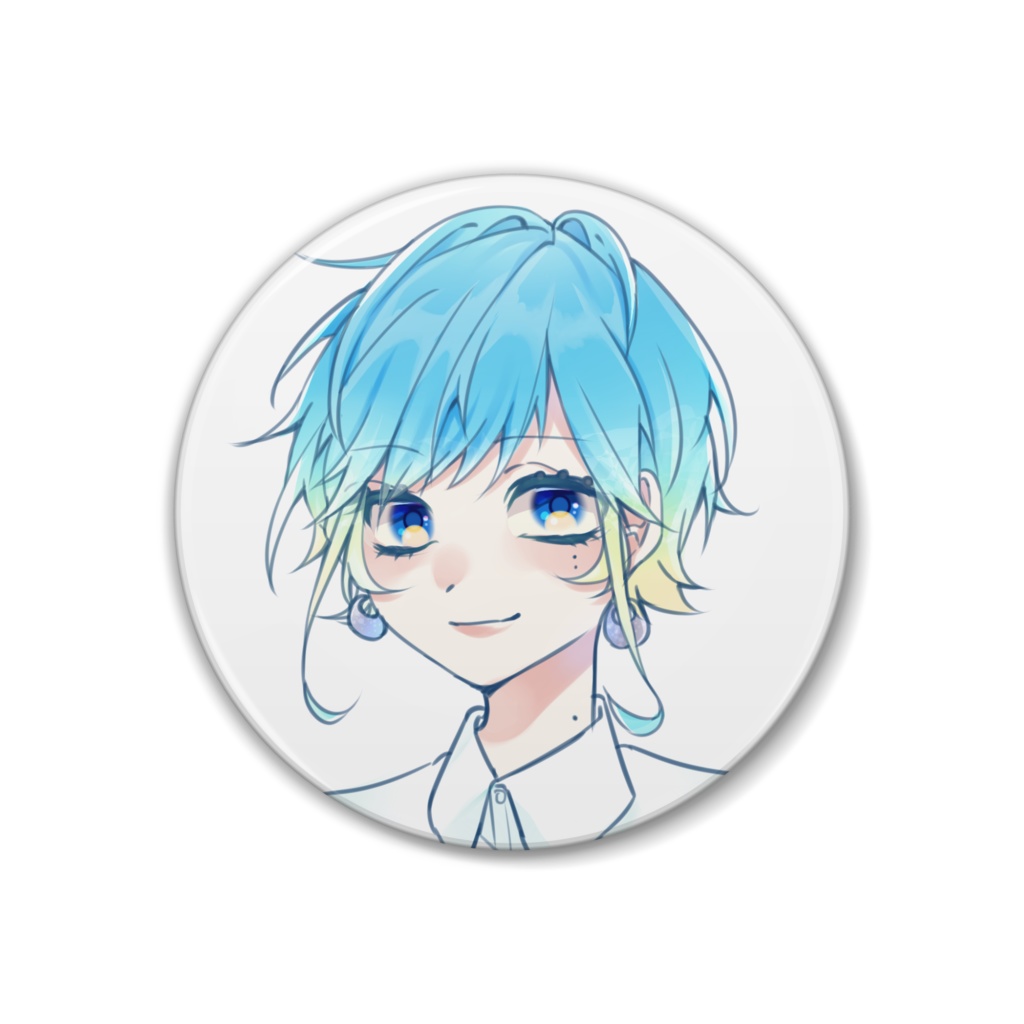 夏の女の子　缶バッチ