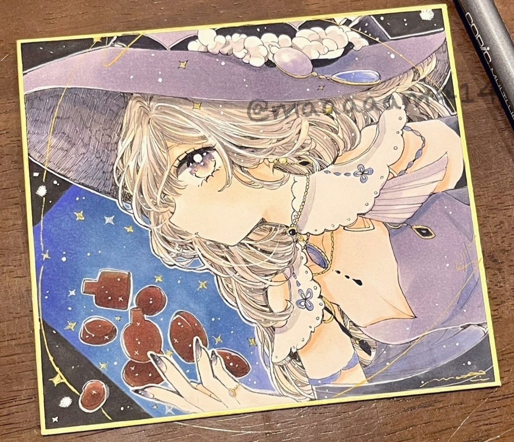 小色紙◎まじょさんのチョコ