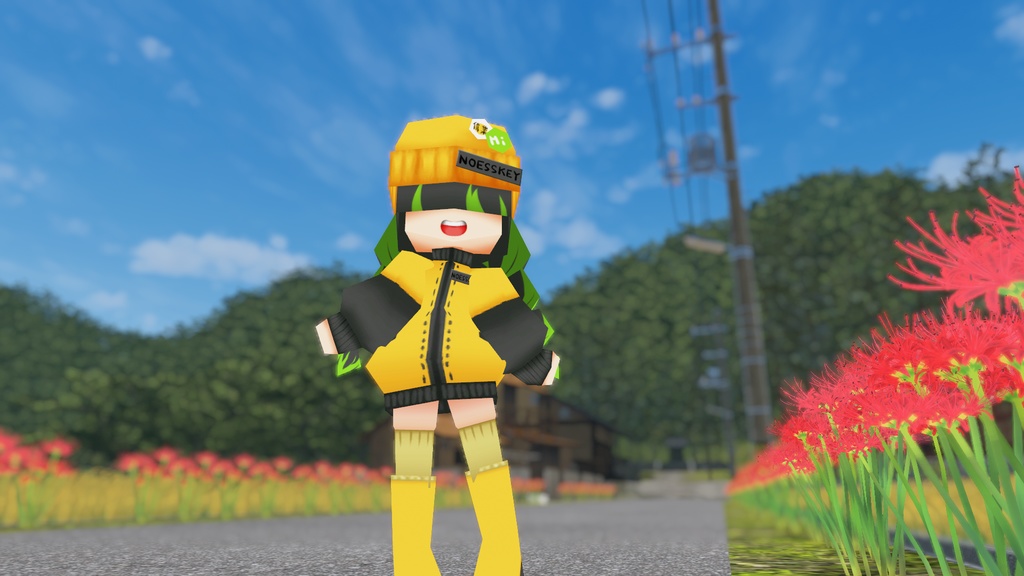 VRChat対応3Dモデル「のえすきーちゃん」