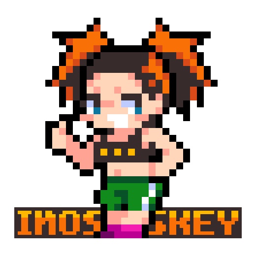 ドット絵ミニアクリルスタンド(のえすきーちゃん/いもすきーちゃん)