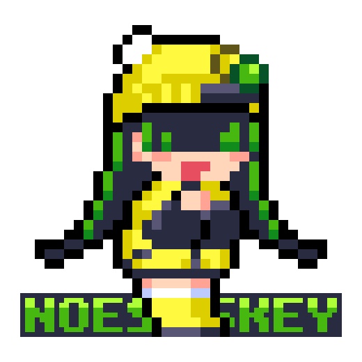 ドット絵ミニアクリルスタンド(のえすきーちゃん/いもすきーちゃん)