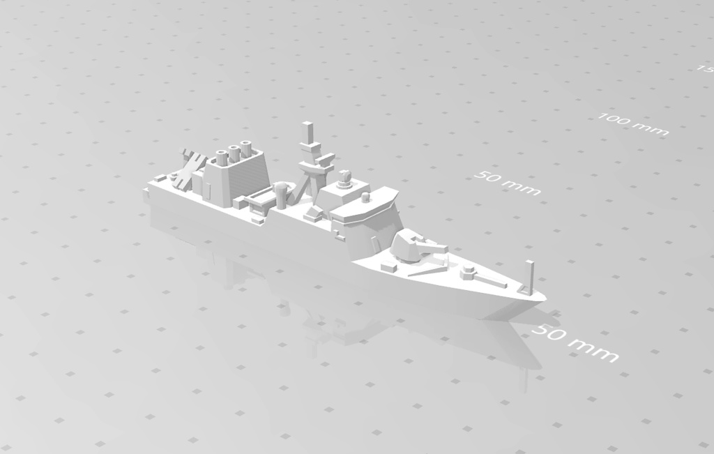 【はやぶさ型ミサイル艇】3Dプリント用モデル