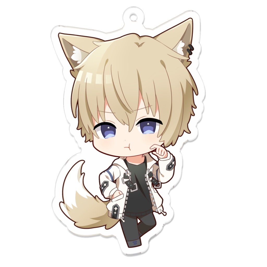 御先しお（むすっ）アクリルキーホルダー