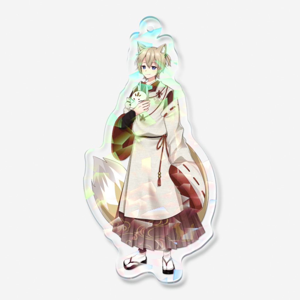 新衣装キービジュアルホログラムアクリルキーホルダー