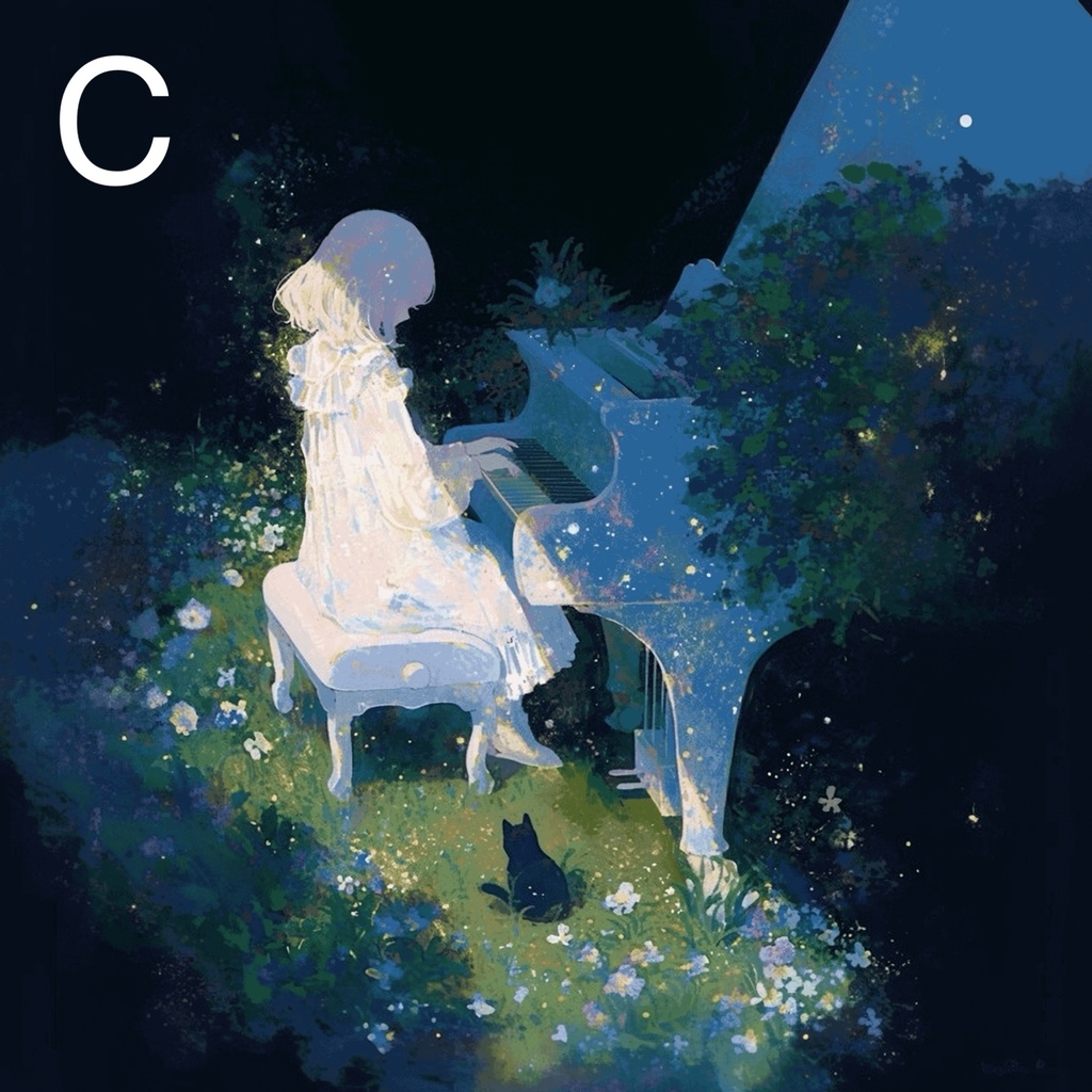 『猫とハルカゼ展』複製キャンバス SSM号