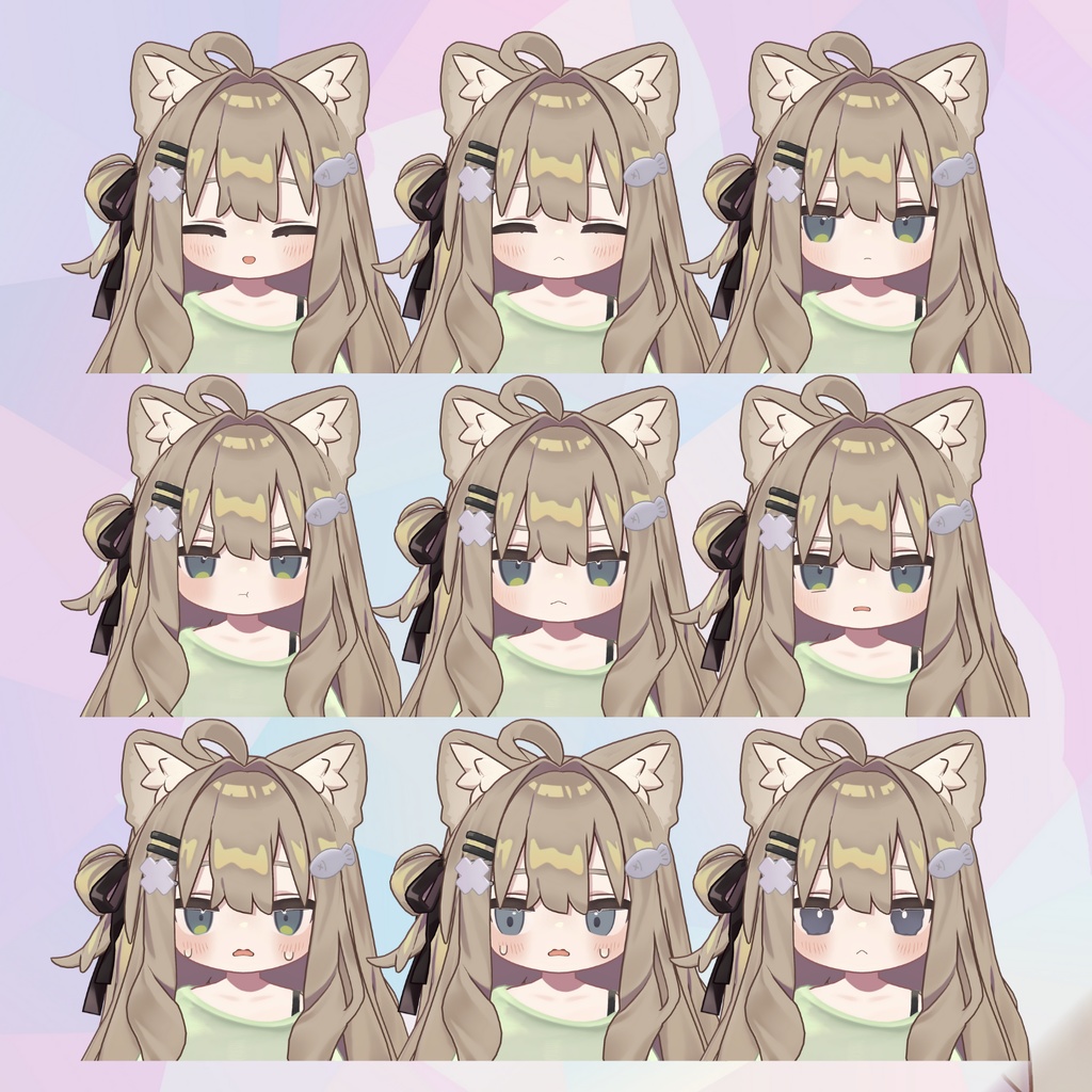 【キプフェル】 ゆるかわ表情セット36種!!