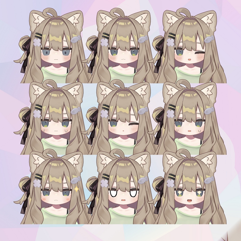 【キプフェル】 ゆるかわ表情セット36種!!