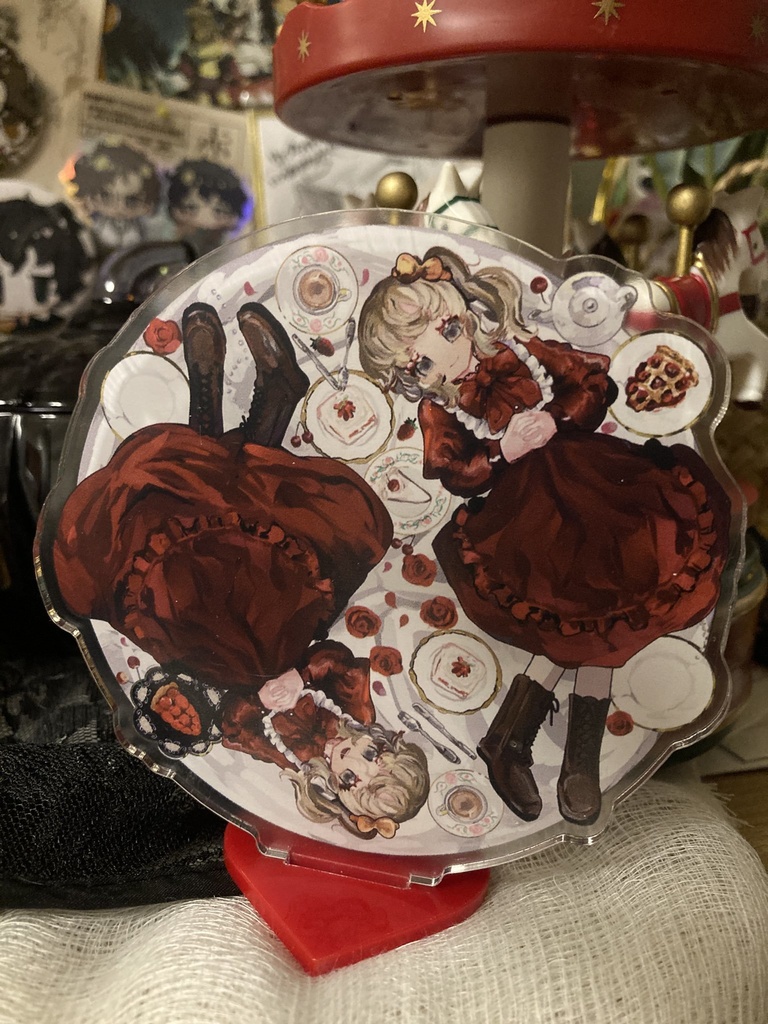 リサ&ルイス 一緒にお食事アクリルスタンド