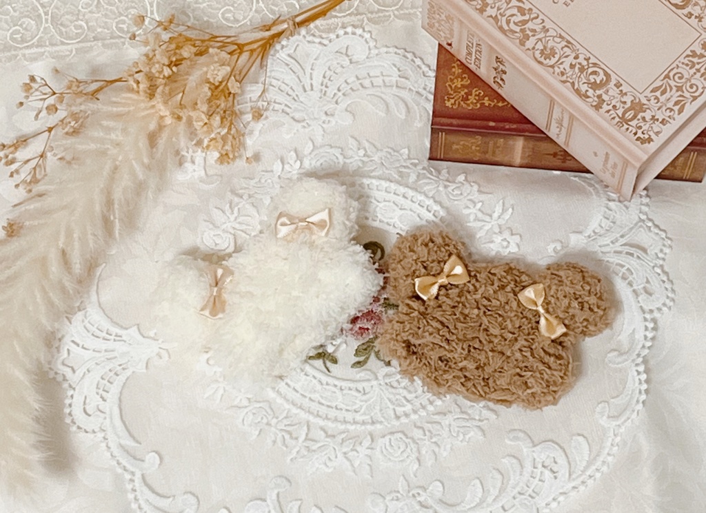 もこもこくまさん帽