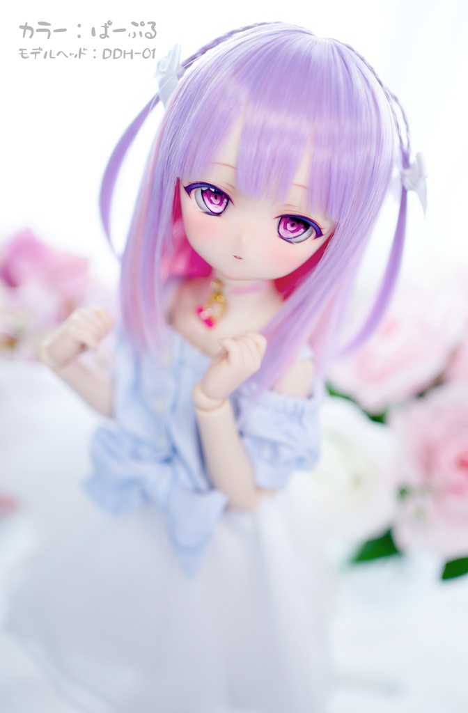 ハーフ三つ編みツイン