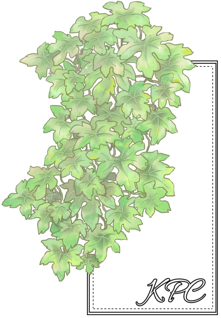 【無償】ゴーヤーカーテンの葉の駒置き【立ち絵置き】