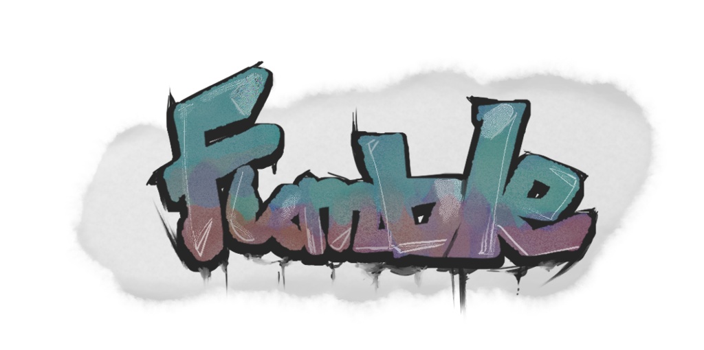 【無料】高架下の落書き風クリファンカットイン演出素材2ver