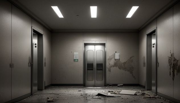 【TRPG背景】廃墟の病院・ビル・不穏・血 44枚【無料】